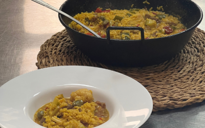 Arroz Meloso de Presa Ibérica con Verduras